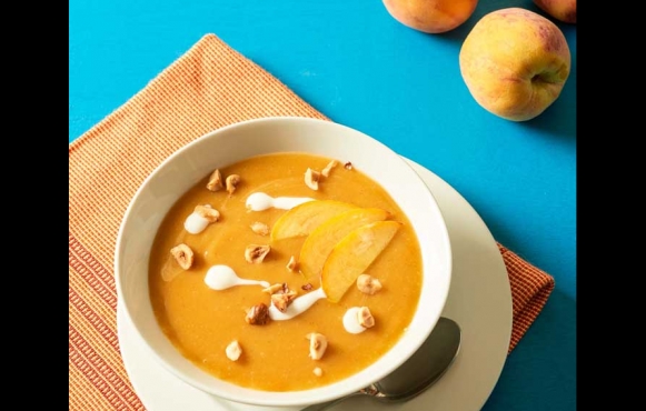 Grilled Peach Soup
